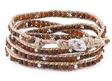 Opaque Brown Bead Wrap Bracelet - Wraps 4 to 5 Times Around Wrist