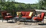 Garden and patio furnitures item: Castaway Outdoor Patio Furniture: Deep Seating Rocking Chair Set