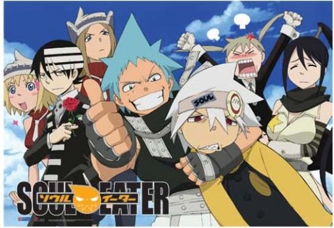 Soul Eater: Group Sky Background Anime Wall Scroll