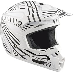 MSR Racing Assault Youth Boys Motocross Motorcycle Helmet - White/Black