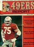 San Francisco 49ers Report September 18 1988 Kevin Fagan on Cover, Riki Ellison Centerfold Poster, Profile - Jerry Rice, 49ers vs New York Giants, Alumnus Profile - Dan Bunz