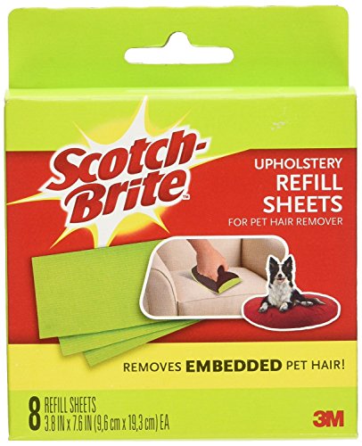3M Upholstery Pet Hair Remover Refills, 8-sheet 3-Pack