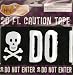 Halloween Caution Tape: DO NOT ENTER (black with skull & crossbones)