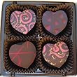 Hearts Desire - Chocolate Truffle Assortment - 4 Valentines Chocolates