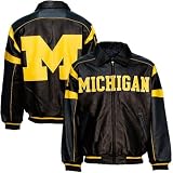 Michigan Wolverines Black Elite Leather Jacket