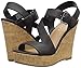 Rampage Women's Heidi Platform Ankle Strap Open Back Wedge Sandal
