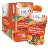Plum Organics Second Blends World Baby Lentils and Roasted Squash with Apricots, Morocco, 3.5 Ounce (Pack of 6)