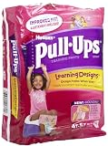 Huggies Pull-Ups Learning Designs Training Pants for Girls - Jumbo Pack case of 4 4T-5T Girl 34-50 lbs