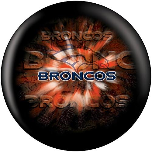 NFL Denver Broncos OnTheBall Bowling Ball, 10-Pounds