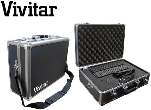 Vivitar Medium Hard Case with impact resistant side-panels FOR Canon T4i T3i T3 T2i T1i XSi XTi XSi XT 60Da 60D 7D 5D 350D 400D 450D 50D 550D 1000D 600D 1100D. Diced foam and removable dividers for custom Fit..