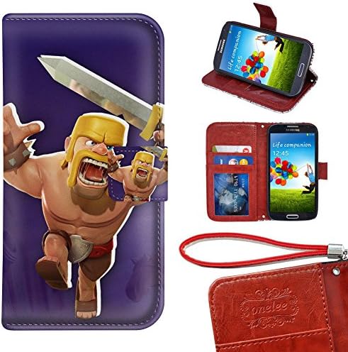 Smartphone Card slots Phone case, Clash of Clans Premium PU Leather Wallet For Samsung Galaxy Note 3 Smartphone Card slots case