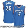 NBA Oklahoma City Thunder Kevin Durant Revolution 30 Road Replica Jersey H Size