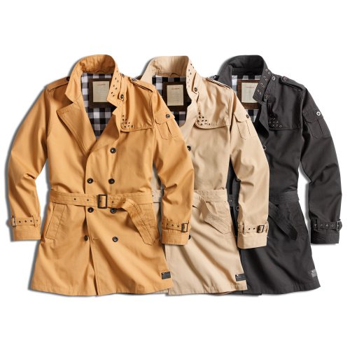 Surplus Herren Trench Coat Mantel Vintage Style Jacke Caban