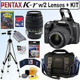 Pentax K-r 12.4 MP Digital SLR Camera with 18-55mm f/3.5-5.6 Lens and 50-20 ....