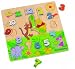 Peasytoys Disney My Friends Tigger & Pooh Wooden Learning Clock With Puzzle (13 Pieces)