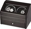 Auer Accessories Plutus 90622E Watch Winder For 4 Watches Ebony
