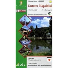 LGL BW 35 000 Wander Unteres Nagoldtal: Pforzheim Heckeng�u Wanderkarte