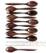 DDPREMIUM Small Wooden Teaspoons, Coffee Spoons, Handcraft Siamese RoseWood, Set 10 of 5 Inch, Brown