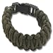 Medium Extra Wide Paracord Survival Bracelet - Olive Drab