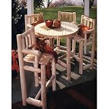 Bistro Set - 5 Piece (Natural) (Sizes Vary)