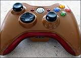 Ultimate Xbox 360 Modded Controller Coffee with Red Inserts 5 Mode Rapid Fire with Active Reload(GOW