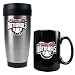 Washington Nationals MLB Stainless Steel Travel Tumbler & Black Ceramic Mug Set - Primary Logo by Great American Products