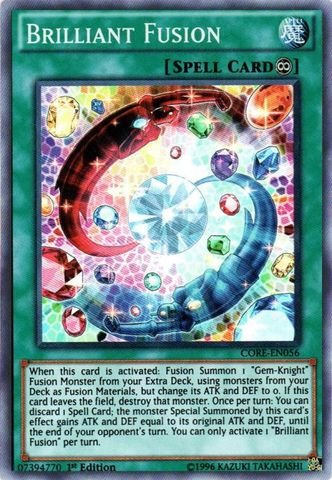 Yu-Gi-Oh! - Brilliant Fusion (CORE-EN056) - Clash of Rebellions - 1st Edition - Super Rare