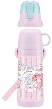 【クリックで詳細表示】ステンレス 2WAYボトル 400ml ぼんぼんりぼん 友達 14 SKDS4R： ホーム＆キッチン
