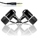 INTENSE Sound - Sonic Alloy Metal-Body Noise Isolation Earbuds with Gold-Plated Stereo Connector and 3 Piece Custom Size Ear Gels