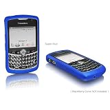 BlackBerry Curve FlexiSkin - The Soft Low-Profile Case (Super Blue (complete open screen))