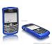 BlackBerry Curve FlexiSkin - The Soft Low-Profile Case (Super Blue (complete open screen))