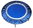 Needak Rebounder - Non-Folding Soft Bounce Platinum Blue Edition Trampoline Plus Stabilizing Bar