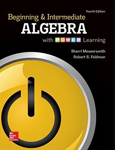 Loose Leaf Beginning & Intermediate Algebra with P.O.W.E.R. Learning and ALEKS 360 18 Week Access Card by Messersmith, Sherri (April 7, 2015) Loose Leaf