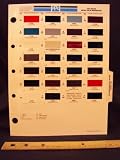 1994 94 SUBARU IMPORT Impreza, Loyal, Legacy, Legacy Sunbelt, Legacy Wagon, Apine Wagon, & SVX Paint Colors Chip Page