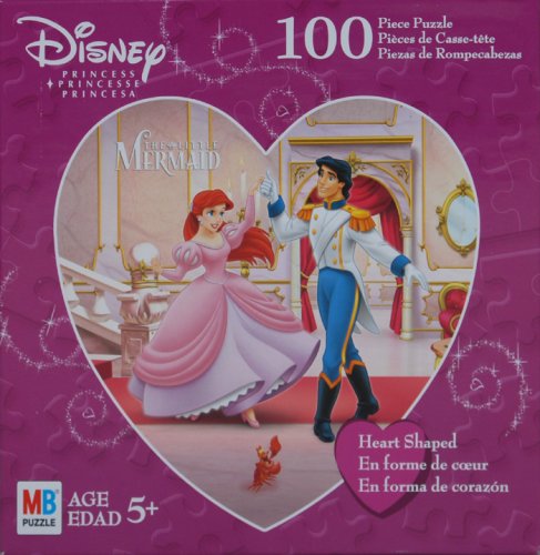 Disney Princess 100 Piece Heart Shaped Puzzle - The Little Mermaid