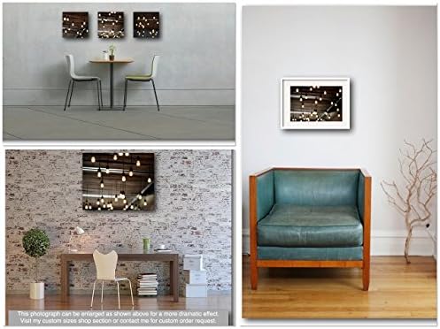 Abstract Rustic Urban Style Fine Art Photography Print (Edison Bulb Lights) | "Ambiance"