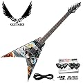 Dean VMNTX Dave Mustaine United Abominations V Electric Guitar with Planet Waves 12 Pick Shredder Pack