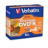 Verbatim 96320 UltraLife 4.7 GB 8x Gold Archival Grade DVD-R, 5-Disc Jewel Case