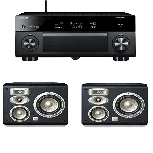 Yamaha RX-A2040BL 9.2-Channel Wi-Fi Network AVENTAGE Home Theater Receiver Plus A Pair of JBL Studio L820 4-Way High Performance Bookshelf Loudspeakers