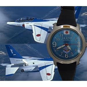 【クリックで詳細表示】航空自衛隊ブルーインパルス 3針防水加工革モデル