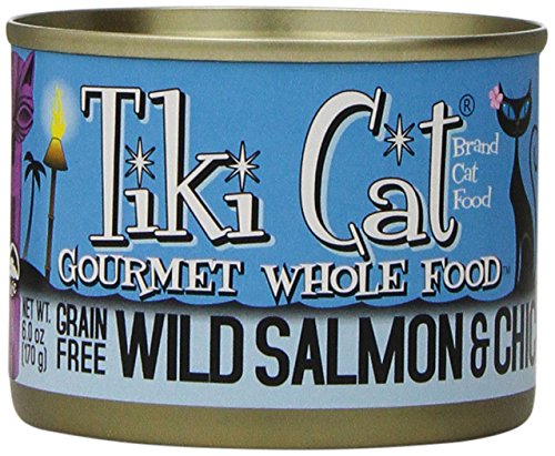 Tiki Cat Consomme, 8-Pack, 6-Ounce Can, Napili Luau Wild Salmon and Chicken in Chicken