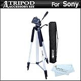 57" Camera/ Camcorder Tripod w/ Carrying Case For Sony Alpha a55 a33 a35 a3 ....