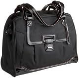 Cross Town AC187-1 Ladies Computer Bag Collection Mayfair Medium Tote with Complimentary Mini Pen In Pen Charm Sleeve (Black Twill)