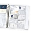 C-Line Business Card Holders, 20 Cards/Page, Clear, 8.125 x 11.25 Inches, 1 pack of 10 Sheets (61217)
