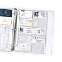 C-Line Business Card Holders, 20 Cards/Page, Clear, 8.125 x 11.25 Inches, 10 per Pack (61217)