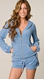 Juicy Couture - Juicy Couture Shaded Jacquard Terry Hoodie