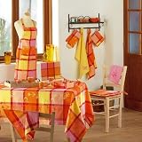 Lot de 3 torchons butterfly rose jaune