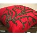 Coral Rhapsody - Throw Pillow Covers - Silk Pillow Cover with Bead Embroidery