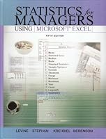 Statistics for Managers Using Microsoft Excel and Student CD Package (5th Edition)