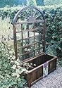 Plum Products Trellis Backed Wooden Trough Planter